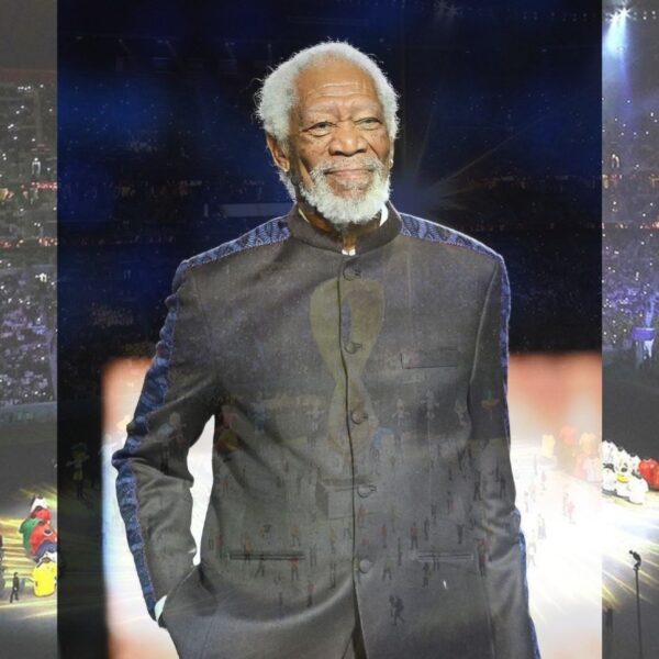 morgan freeman at FIFA World Cup 2022 Qatar Football Cow